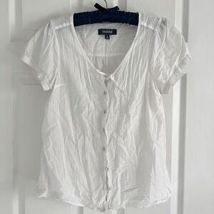 White Button Down ModCloth Blouse